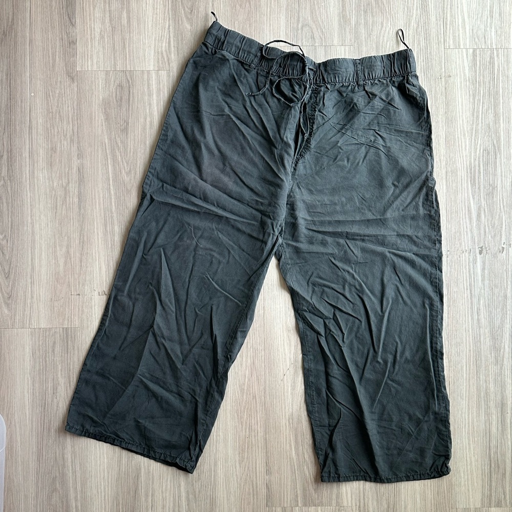 zara wide leg cropped pants